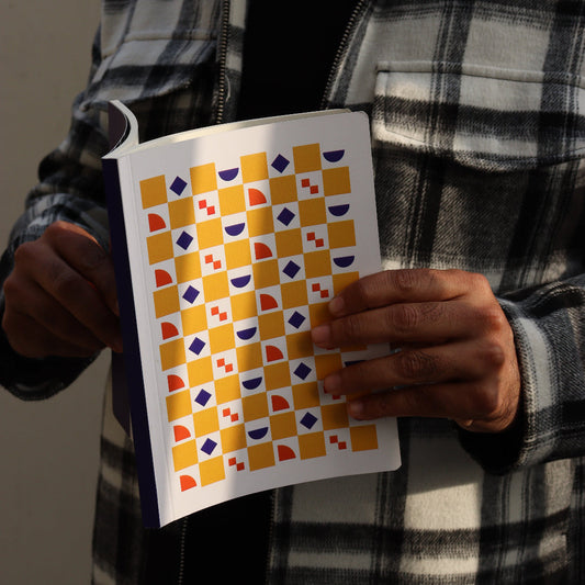 A5 Soft Bound Journal - Yellow Pixel Pattern