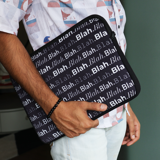 Blah Blah Laptop Sleeve