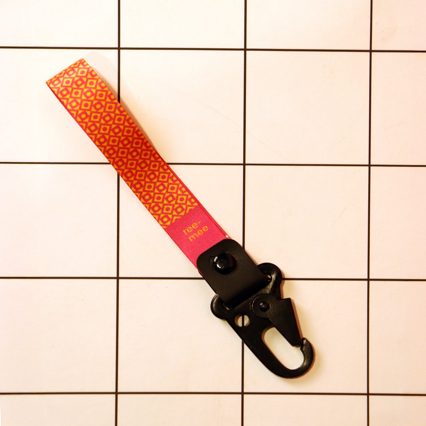 Pink Pattern Heavy Duty Keychain