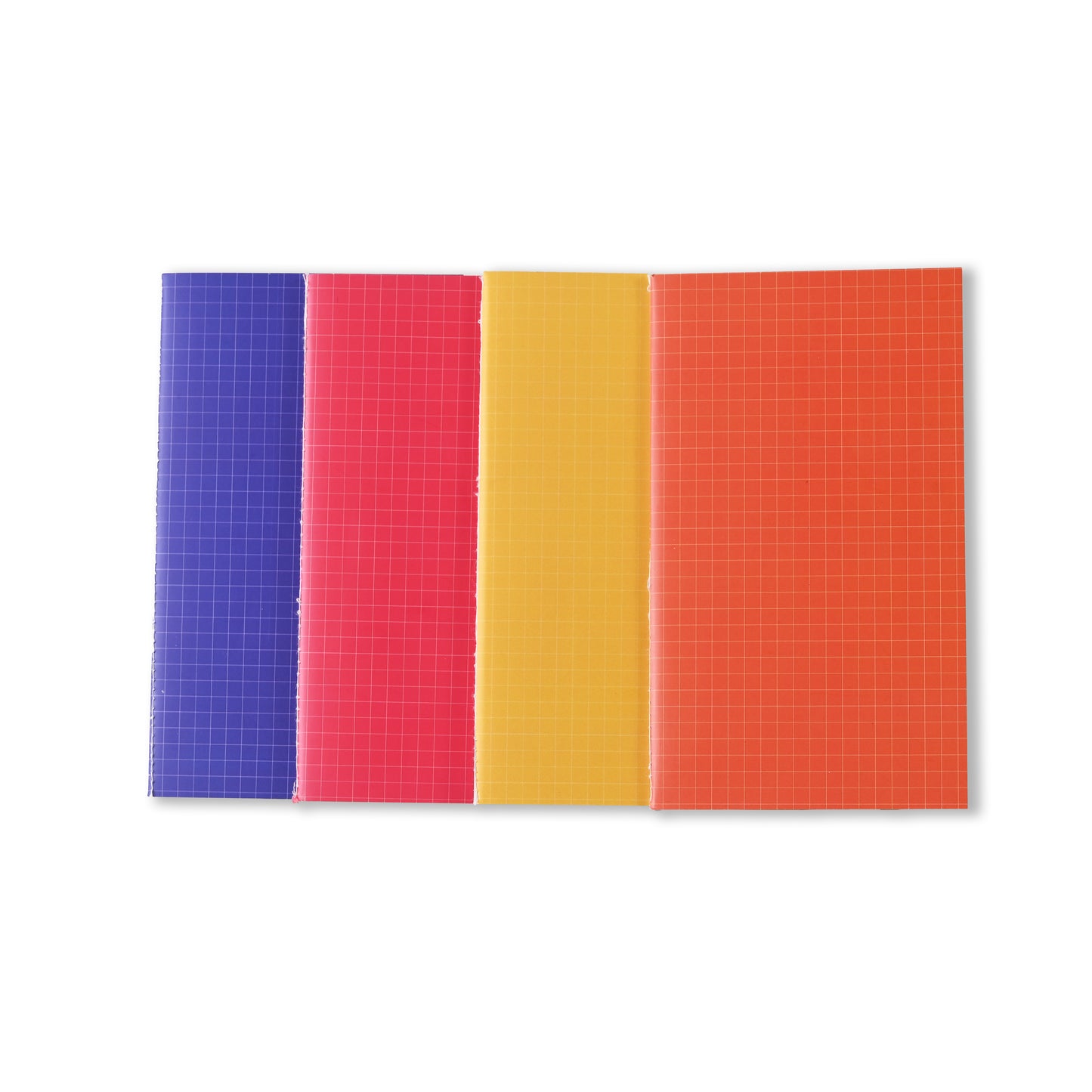 Thread Notebooks - Colourful Grids (Set of 4)