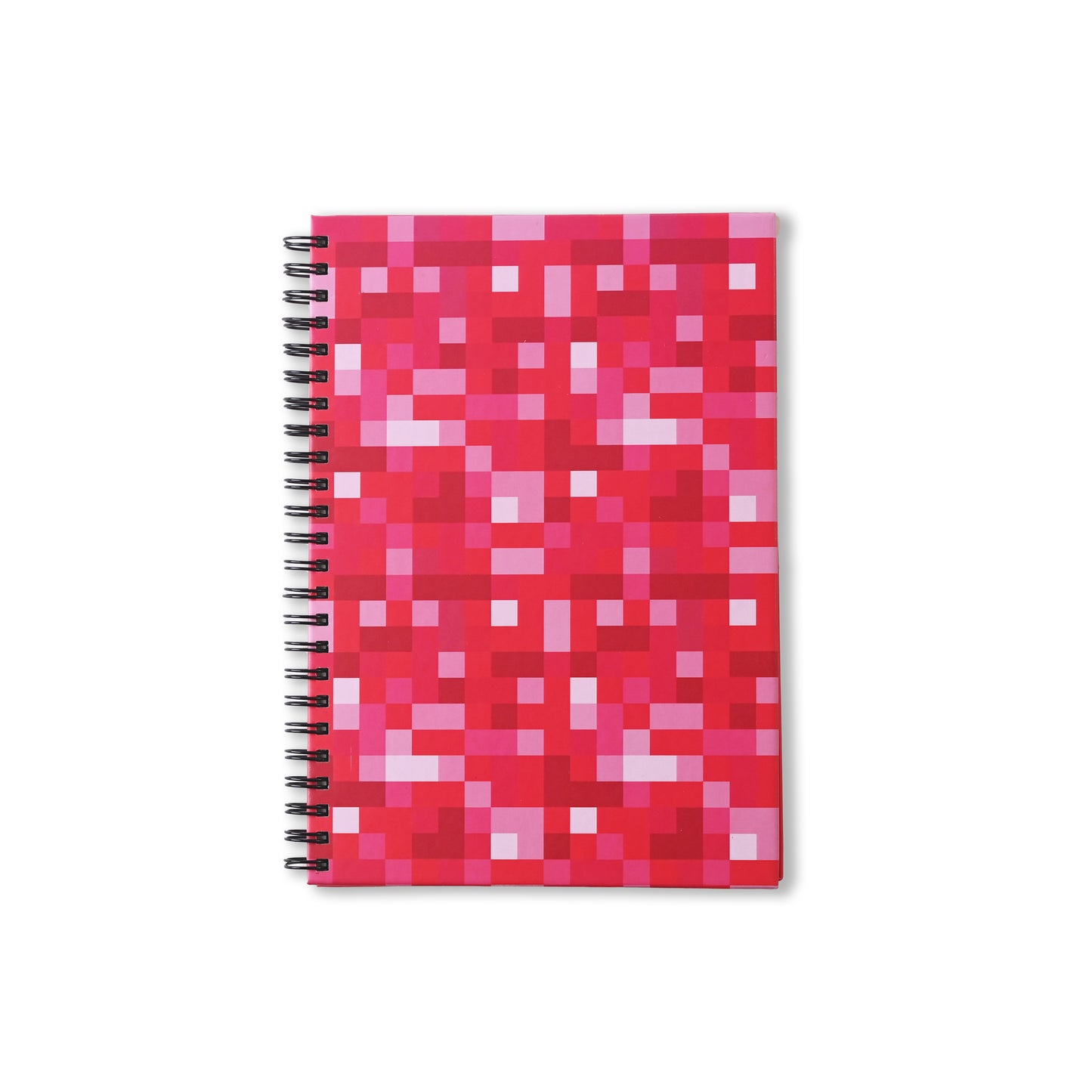 A5 Hard Bound Spiral Journal - Small Pink Pixels