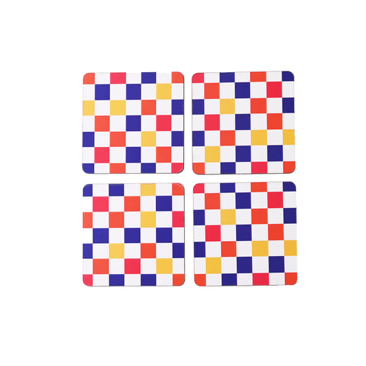 Coasters - Checkered Pixels (Set of 4)