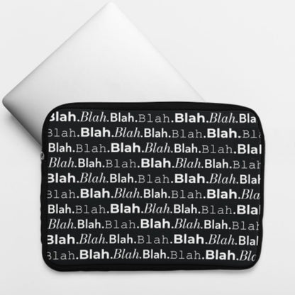 Blah Blah Laptop Sleeve