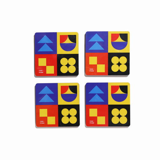 Coasters - Geometric Pattern (Set of 4)