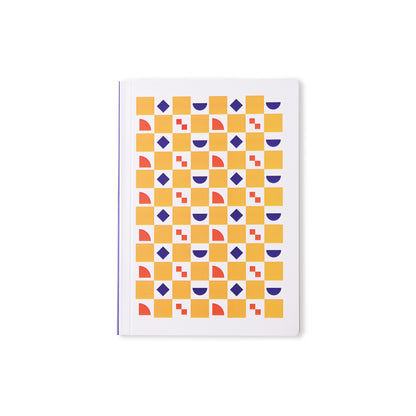 A5 Soft Bound Journal - Yellow Pixel Pattern