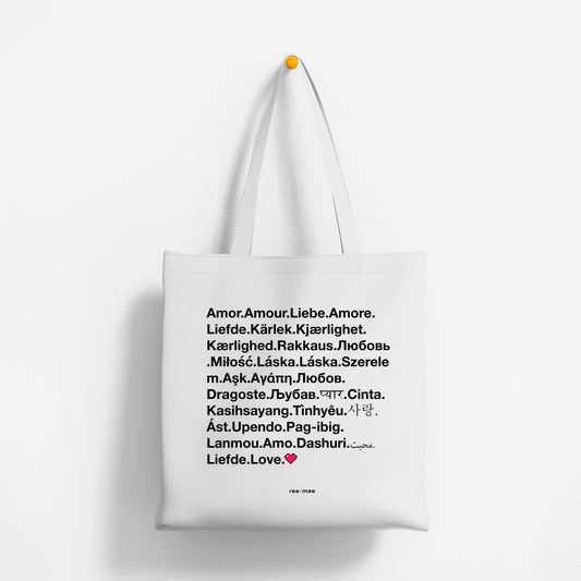 White Tote Bag - All Love