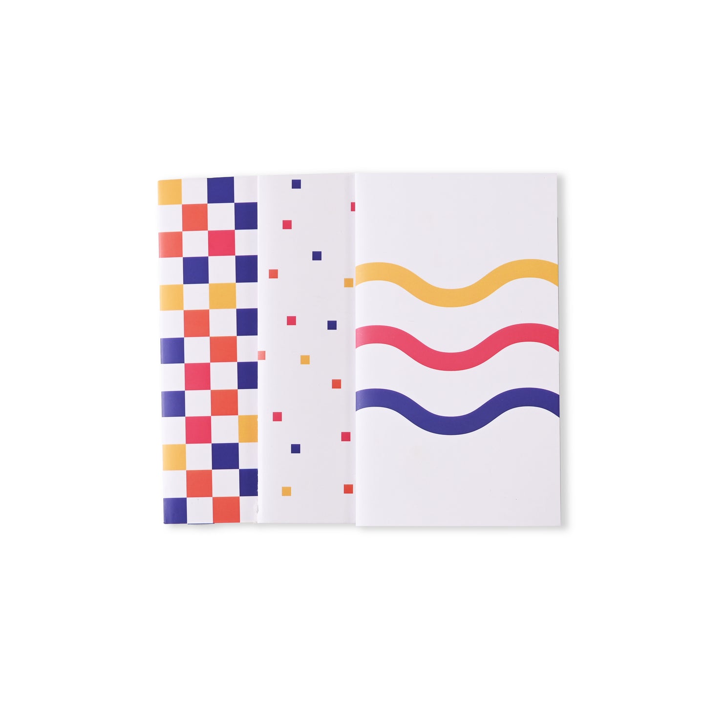 Thread Notebooks - White Pixel Pattern (Set of 3)