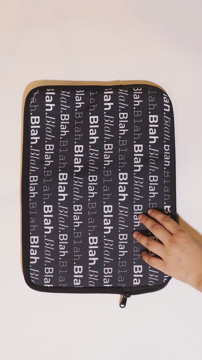 Blah Blah Laptop Sleeve